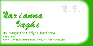marianna vaghi business card