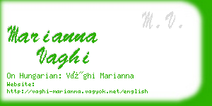 marianna vaghi business card